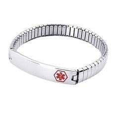 Stainless Steel Expansion Medic ID Bangle