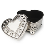 Jewellery Box Heart Shape with Crystals