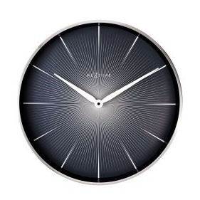 Clock Nextime 2 Seconds 40cm Black