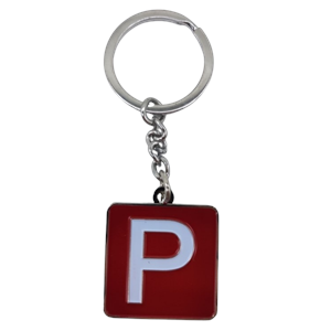 Keyring Red P Plate