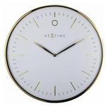 Clock Nextime Glamour 40cm Gold White