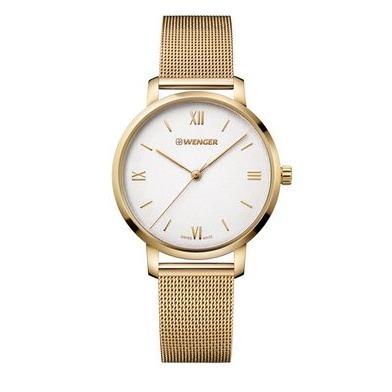 Watch Wenger Metropolitan Donnissima White Dial Gold Band