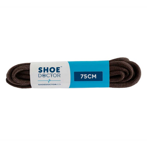 Shoe Laces 75cm Brown Semi-Waxed