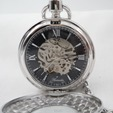 Watch Pocket Silver Mechanical black face (discontinued)
