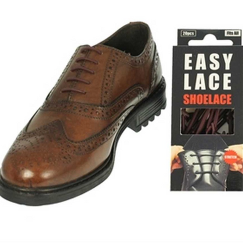 Shoe Laces Easy Lace Round Brown