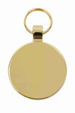 Pet Tag Gold Sunflower