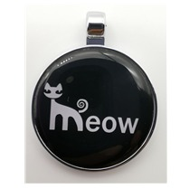 Pet Tag MEOW Circle