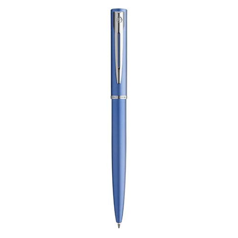 Pen Allure Blue Chrome Trim Ballpoint Waterman