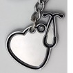 Keyring Stethoscope Heart