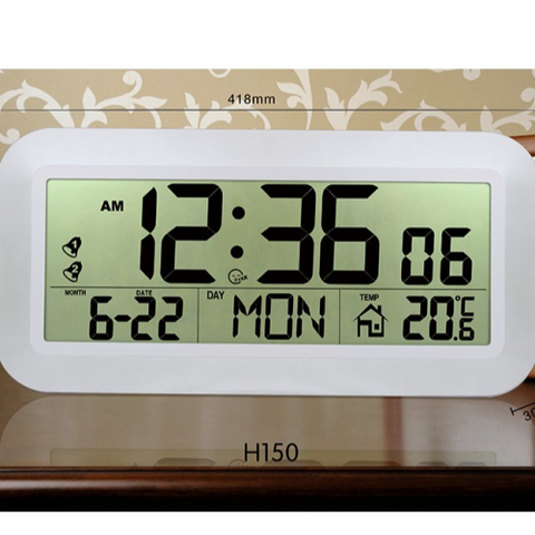 Clock LCD Jumbo Calendar Wall Clock