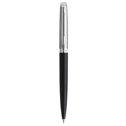 Pen Hemisphere Essentials Stainless Steel & Matte Black Lacquer Chrome Trim Ballpoint Waterman