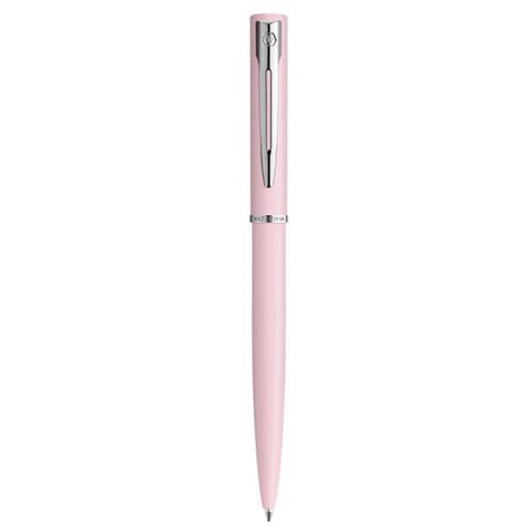 Pen Allure Pastel Pink Chrome Trim Ballpoint Waterman