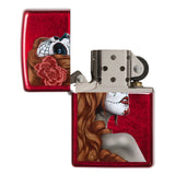 Zippo Candy Apple Red Day of the Dead