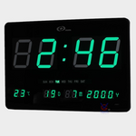 Clock LED Large Green