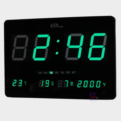 Clock LED Large Green