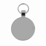 Pet Tag Silver Glitter Paw Print Large