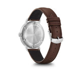 Watch Wenger Urban Classic Silver Dial Leather Band