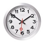 Clock Nextime Station Arabic Numerals 19cm White