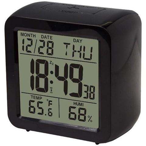 Clock LCD Alarm Black
