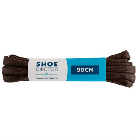 Shoe Laces 90cm Brown Semi-Waxed