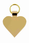 Pet Tag Heart Gold Diamonte